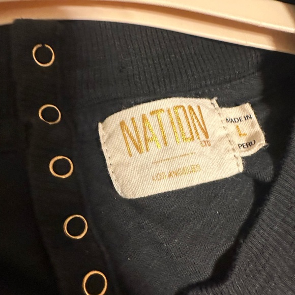 Nation LTD Zeta Top Black Large Great Used Condition - Picture 7 of 7